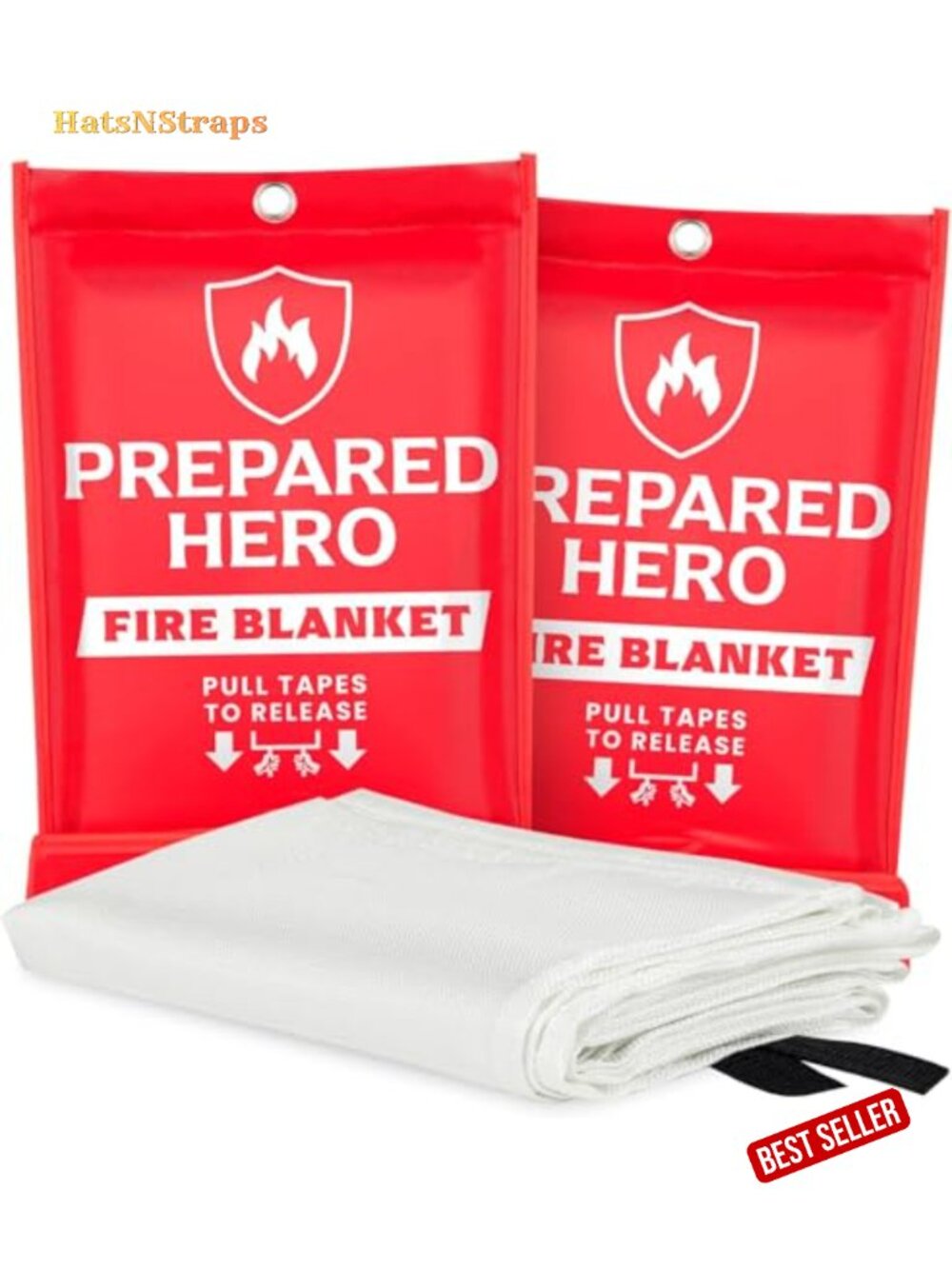 2 Pack Emergency Fire Blanket 39x39 Fiberglass for Kitchen Home Camping